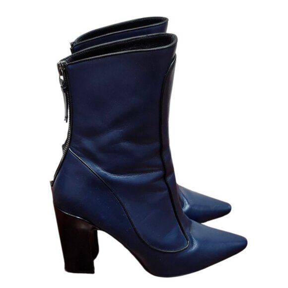 FABRIZIO VITI CAPALBIO LEATHER WINTER TIMELESS BOOTIE Size EU38/US 7.5 - Picture 3 of 16